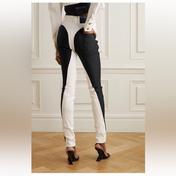 Mugler white jeans